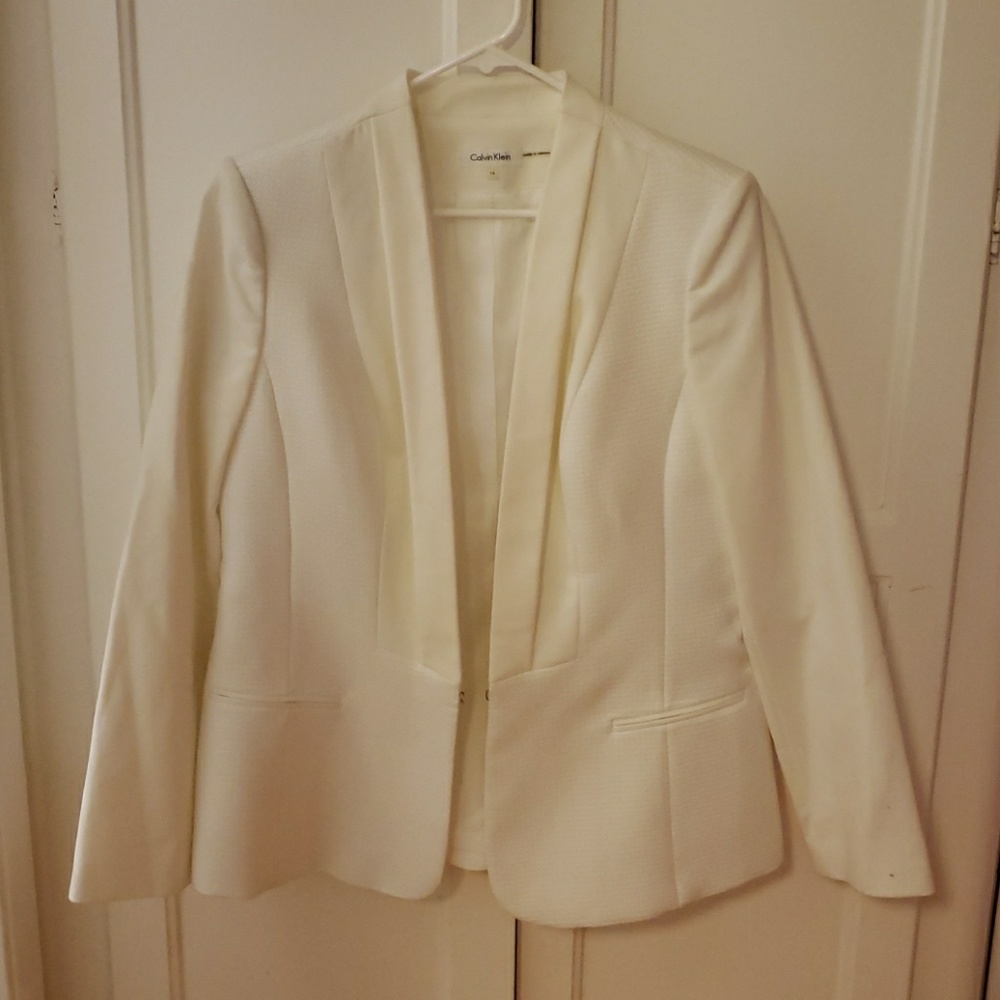 Calvin Klein White Blazer